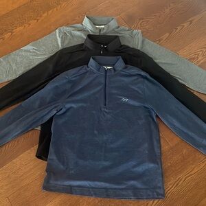 3 Greg Norman Shark Shop Quarter Zips